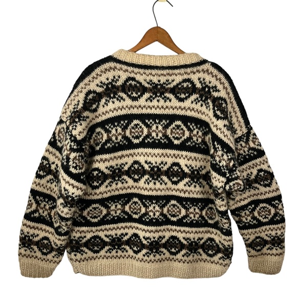 VINTAGE Chunky Wool Knit Pullover - Picture 8 of 9